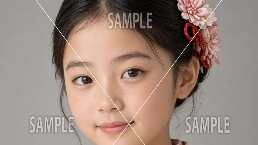 プロテクトで SAMPLE の透かしが入った写真